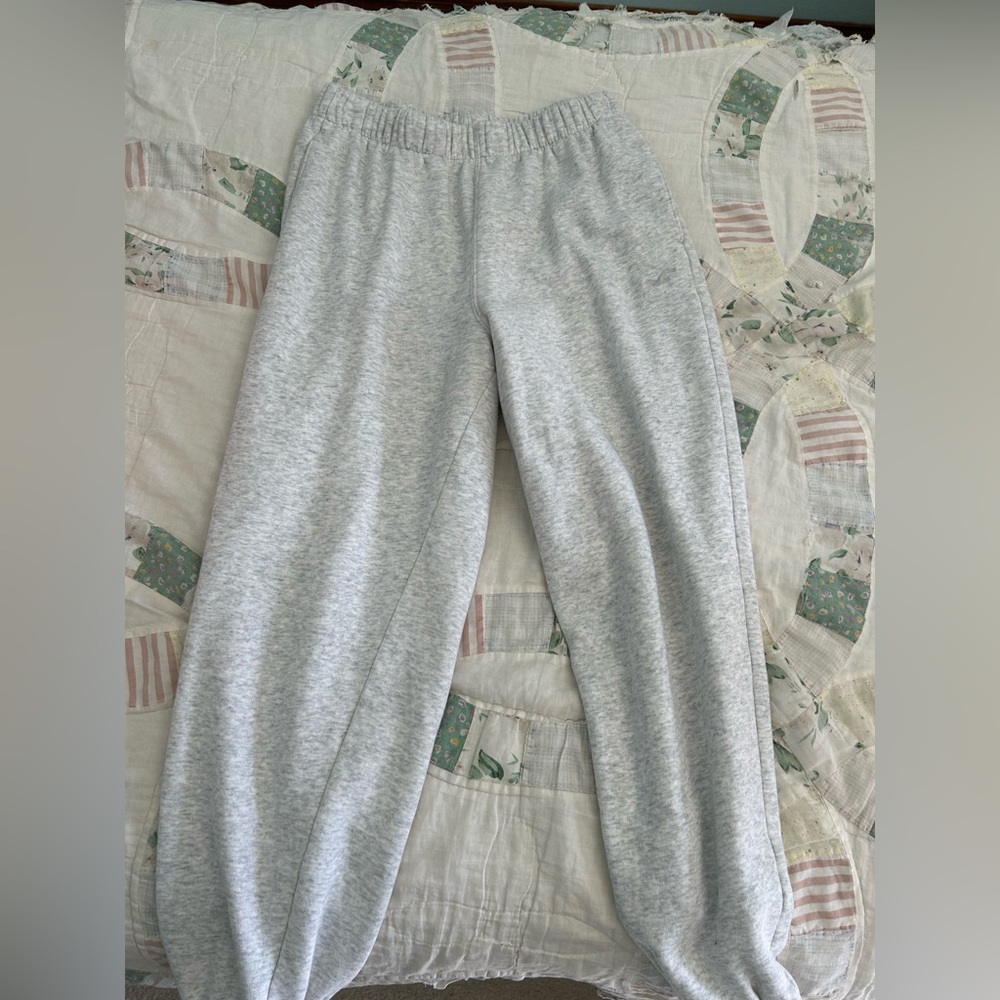 Hollister light grey joggers.